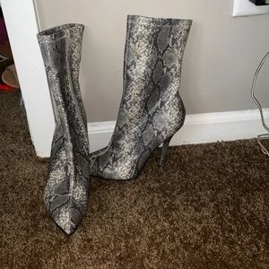 Snakeskin heels